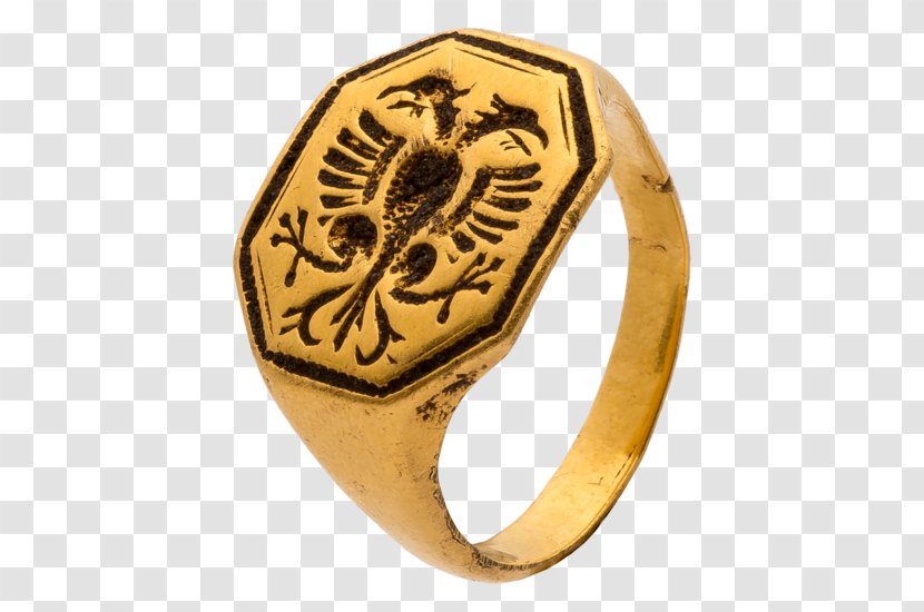 Ring Middle Ages Gold Jewellery Bezel - Body Transparent PNG