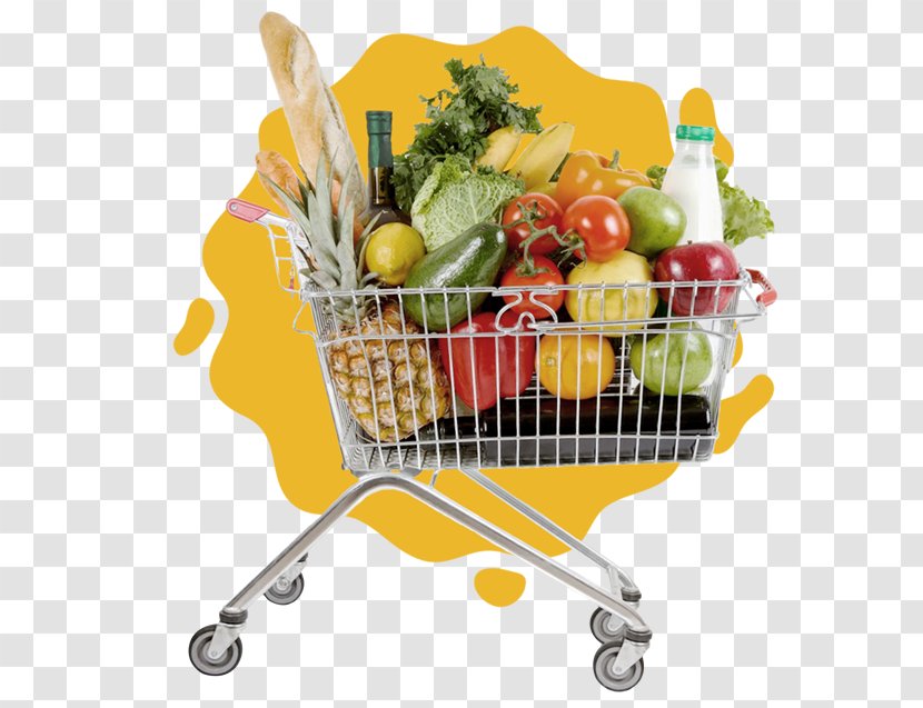Shopping Cart Fruit Vegetable Supermarket - Hypermarket Transparent PNG