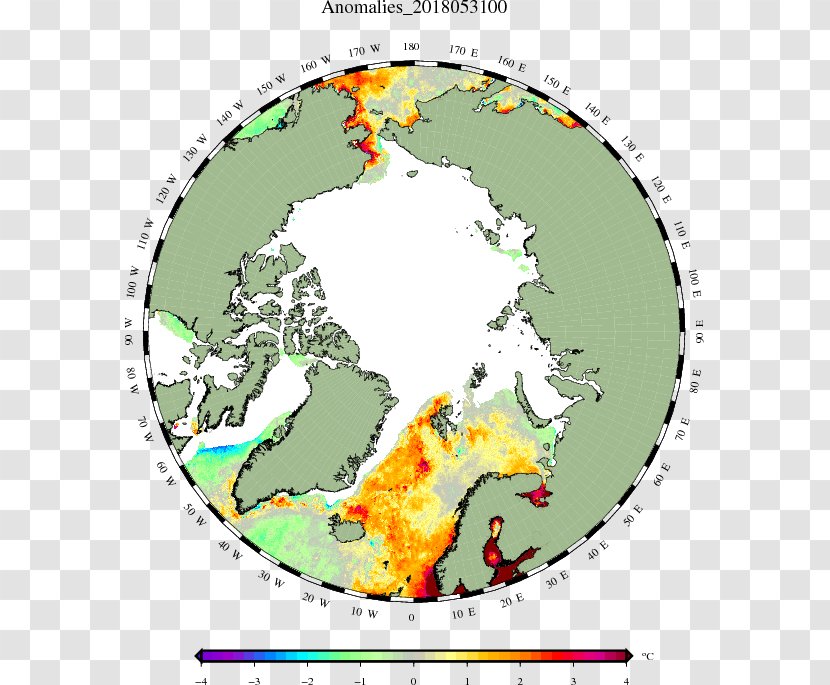 Arctic Ocean Canada Circle Polar Regions Of Earth Map Transparent PNG