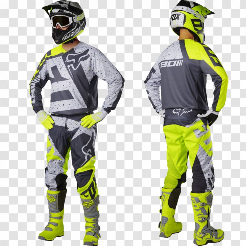 Fox Racing Motocross Clothing Motorcycle Pants - Helmet Transparent PNG