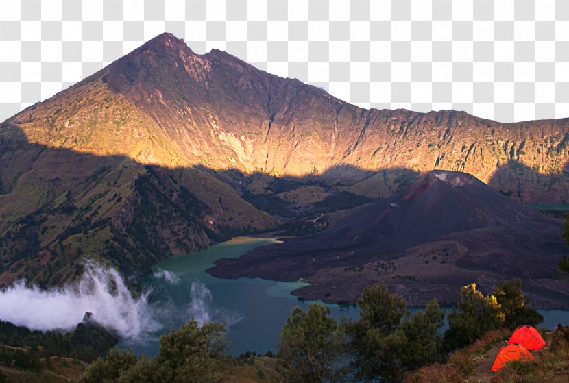 Mount Rinjani Agung Volcano Island Bali Transparent PNG