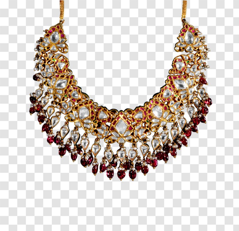 Jewellery Necklace Kundan Voylla Fashions Private Limited - Amber - Temple Hyderabad Transparent PNG