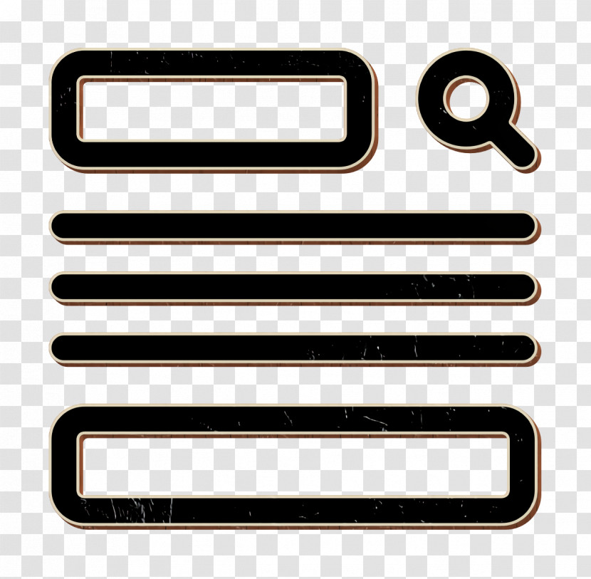 Wireframe Icon Ui Icon Transparent PNG