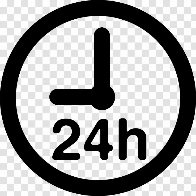 24-hour Clock Clip Art - Share Icon - 24 HOURS Transparent PNG