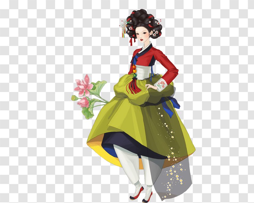 Korea Costume Design - Kisaeng - Style Toy Transparent PNG