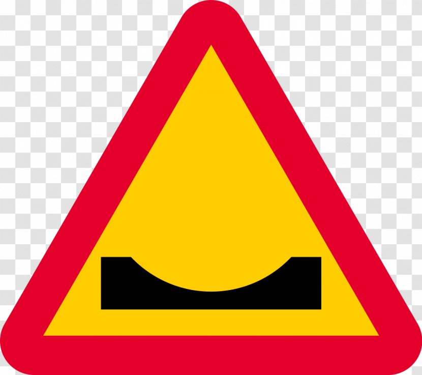 Speed Bump Road Warning Sign Traffic - Senyal Transparent PNG
