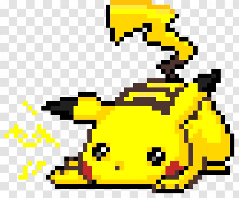Pikachu Pixel Art Image Transparent PNG