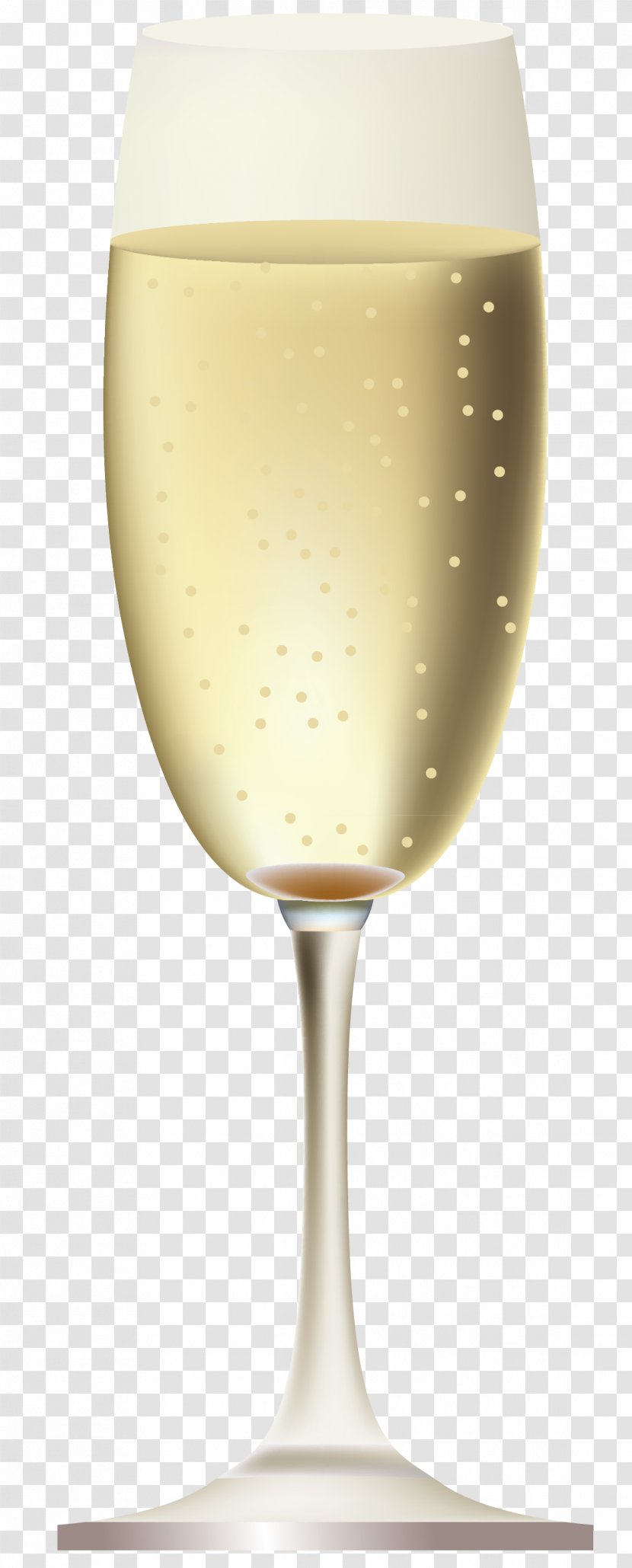 White Wine Champagne Sparkling Glass - Tableware Transparent PNG
