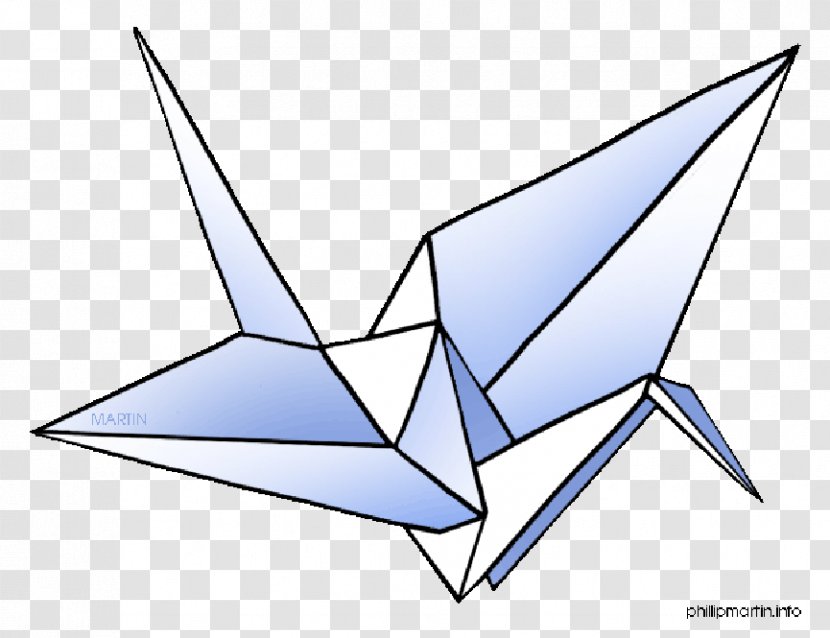 Thousand Origami Cranes Clip Art Orizuru Openclipart - Paper - Crane Transparent PNG