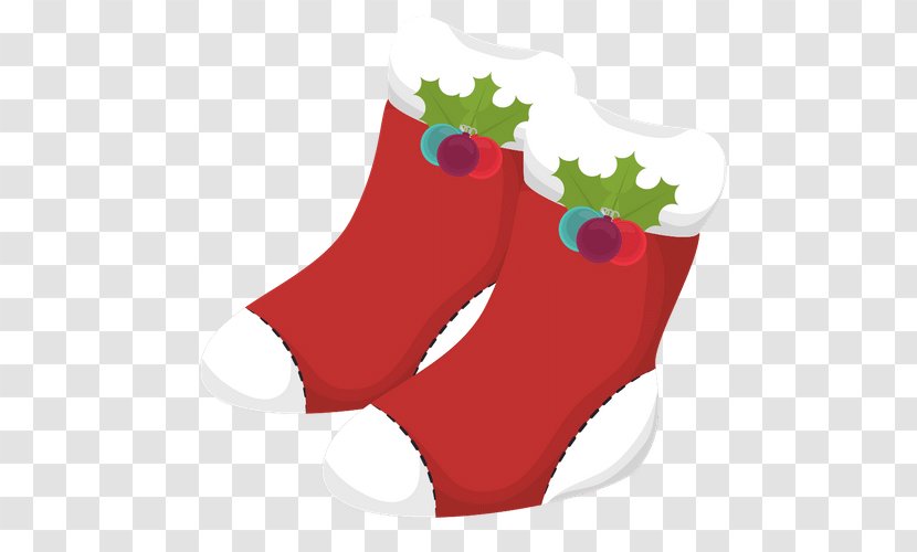 Christmas Stockings Hosiery Clip Art - Silhouette Transparent PNG