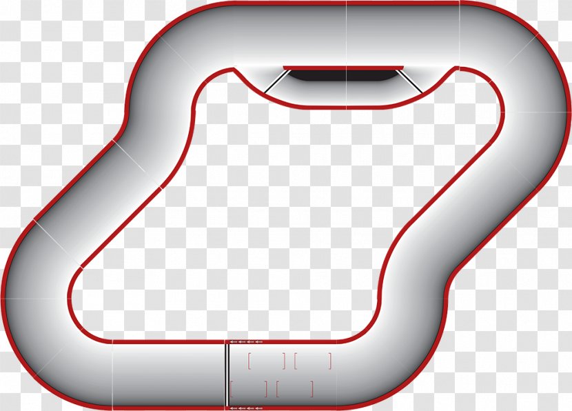 Car Race Track Auto Racing Oval - Red Transparent PNG