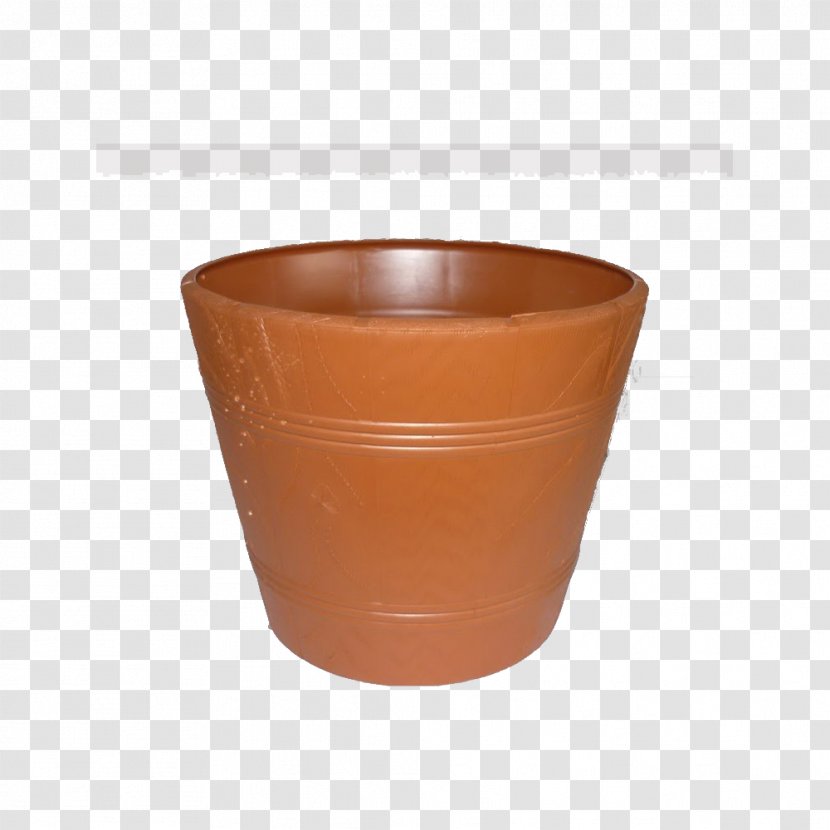 Ceramic Flowerpot Terracotta Plastic Stoneware - Orange - Liters Transparent PNG