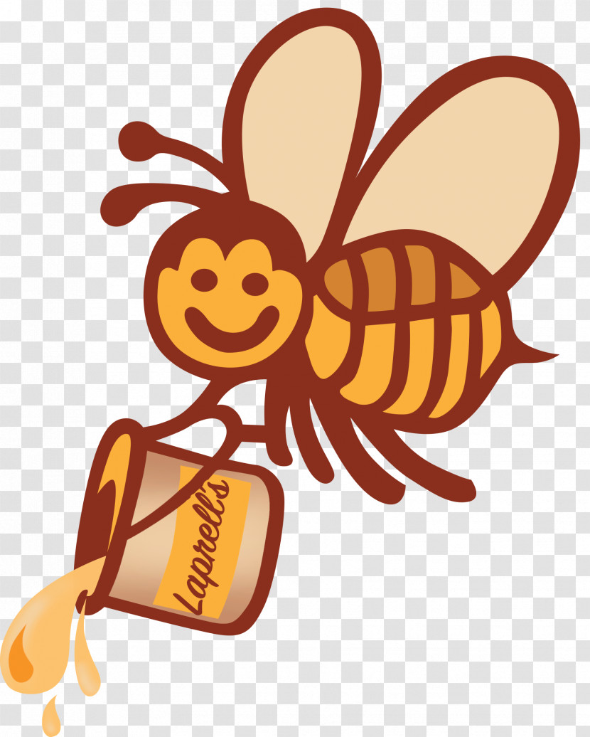 Cartoon Honeybee Membrane-winged Insect Bee Pollinator Transparent PNG
