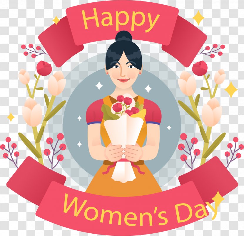 International Women's Day Art Design Woman Image - Due Transparent PNG