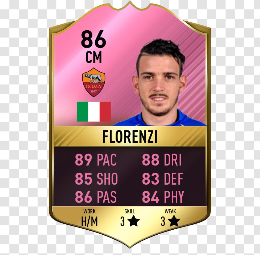 Alessandro Florenzi FIFA 17 18 16 15 - Raheem Sterling - Negatives Transparent PNG