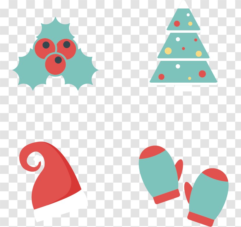 Christmas Glove Clip Art - Point - Tree Fruit Transparent PNG