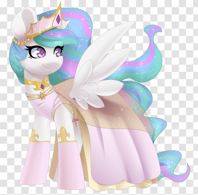 Pony Fluttershy Rainbow Dash Cartoon Rarity - Unicorn - Celestia Pattern Transparent PNG