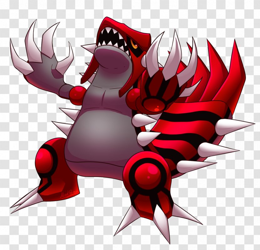 Sticker Image Illustration Drawing Groudon - Fictional Character - Vector Transparent PNG