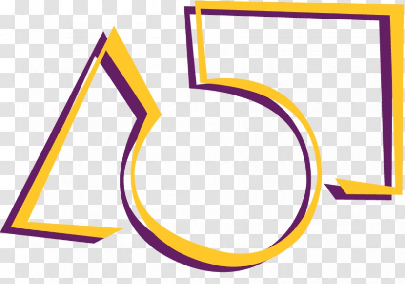 Brand Line Angle Number - Yellow Transparent PNG