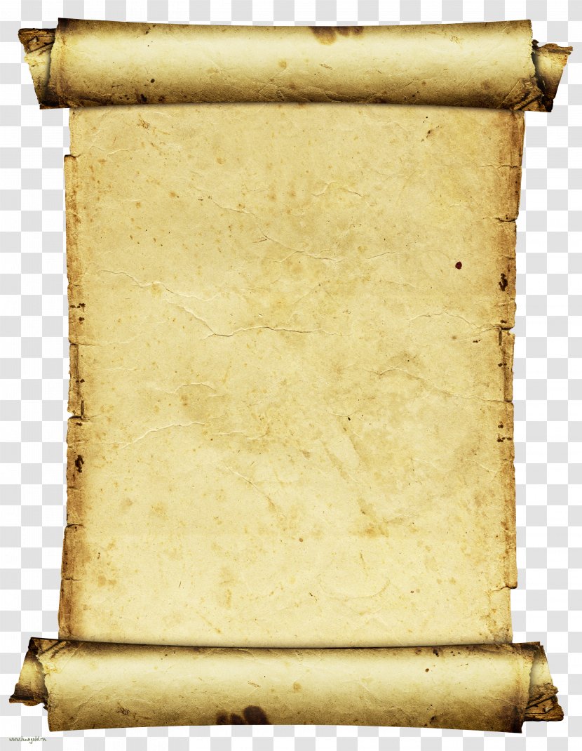 Paper Parchment Scroll Printing - Lossless Compression Transparent PNG