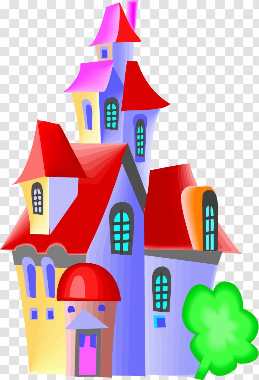 Castle Clip Art - Color - Fairy Tale Transparent PNG