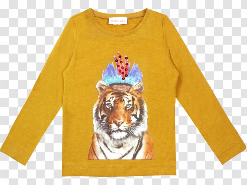 Long-sleeved T-shirt Artemis Tiger - Long Sleeved T Shirt - Indian Kids Transparent PNG
