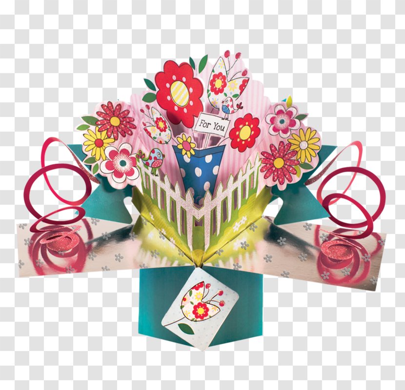 Floral Design Pop-up Book Greeting & Note Cards Paper Christmas Day - Flower Transparent PNG