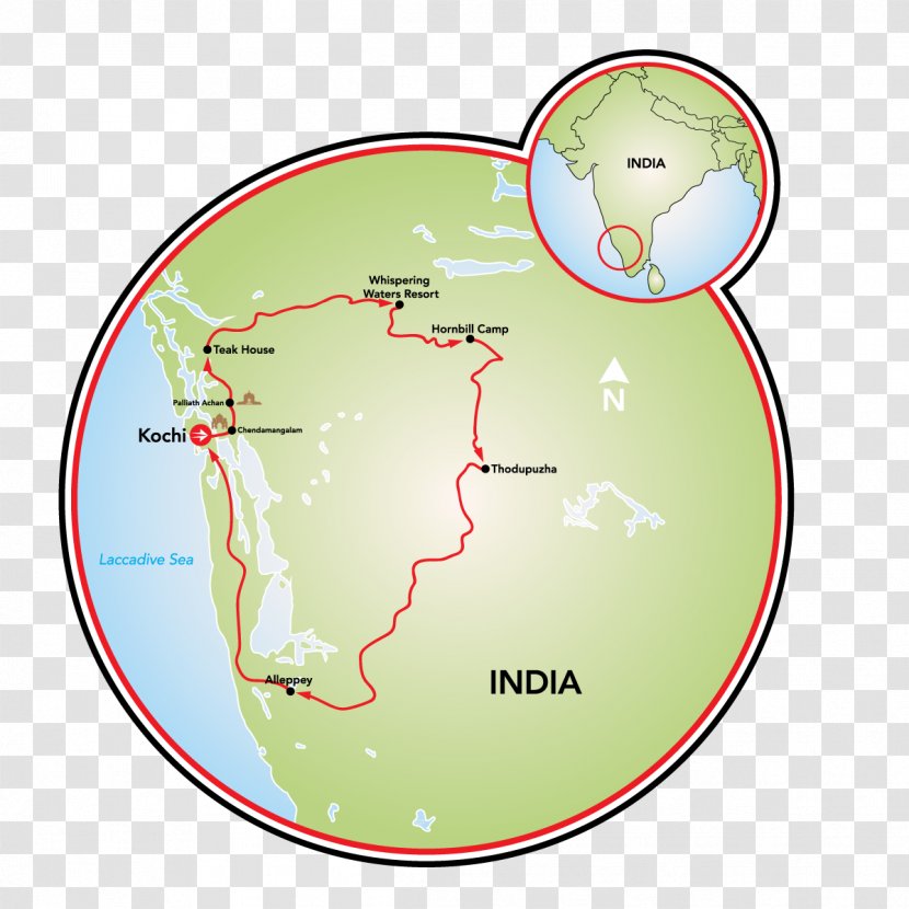 Kerala Map Geographical Feature Rural Area Geography - Com - India Tour Transparent PNG