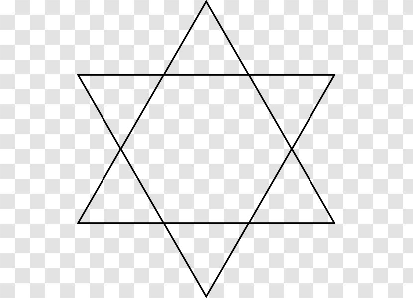 Hexagram Star Of David Polygon Equilateral Triangle - Seal Solomon Transparent PNG