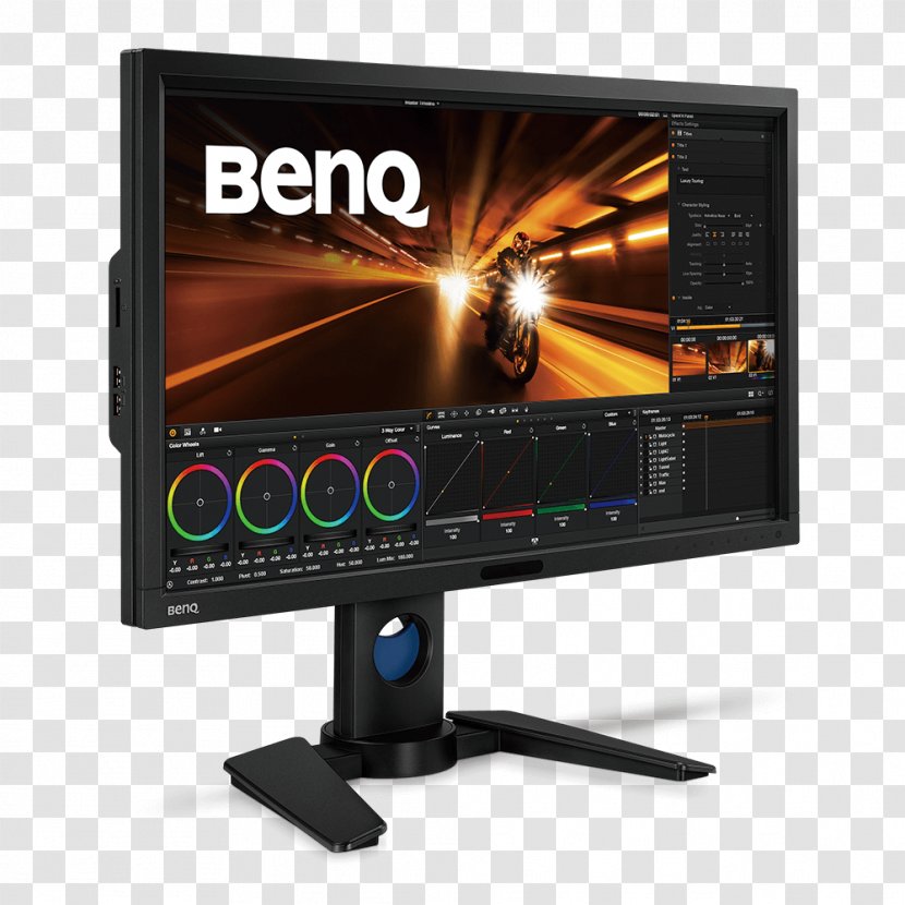 DCI-P3 Computer Monitors Rec. 709 BenQ IPS Panel - Color Management - Post Production Studio Transparent PNG