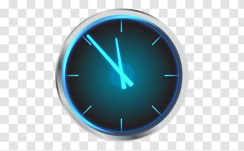 Clock Circle - Aqua Transparent PNG