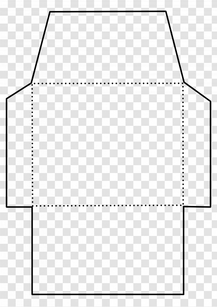 Paper Envelope Template Rectangle Pattern - Area Transparent PNG