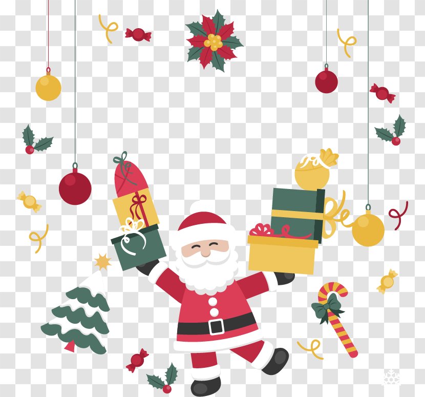 Santa Cheers - Sms - Christmas Ornament Transparent PNG