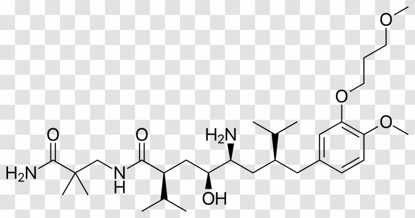 Aliskiren Renin Inhibitor Pharmaceutical Drug Hypertension - Black And White - Essential Transparent PNG