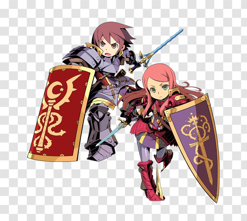 Etrian Mystery Dungeon Knight Illustrator Character Paladin - Silhouette Transparent PNG