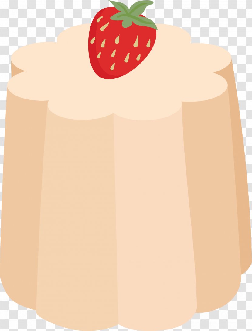 Chocolate Milk Pudding Strawberry White - Fruit Transparent PNG