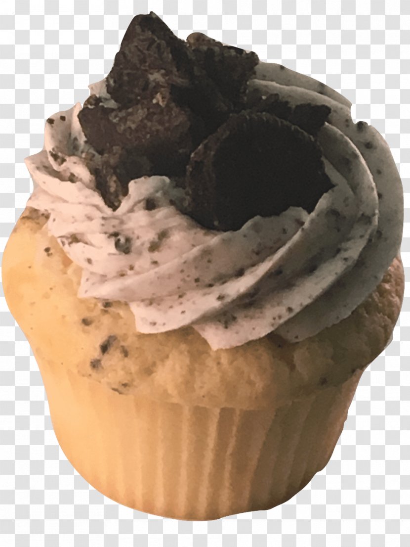 Cupcake Muffin Buttercream Dessert - Food - Oreo Transparent PNG