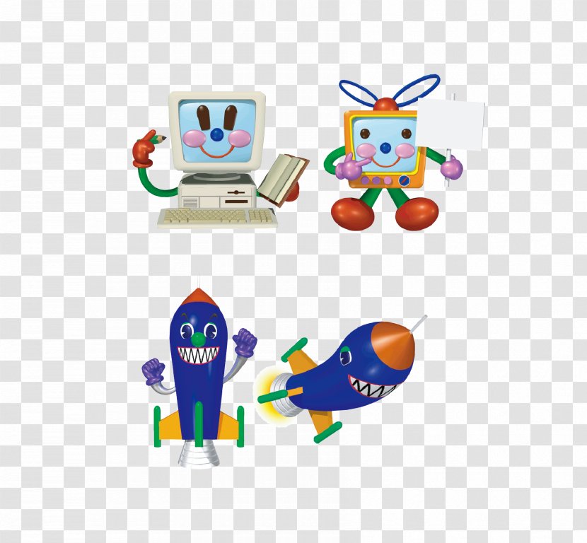 Extraterrestrials In Fiction Computer - Aliens And Rocket Design Transparent PNG