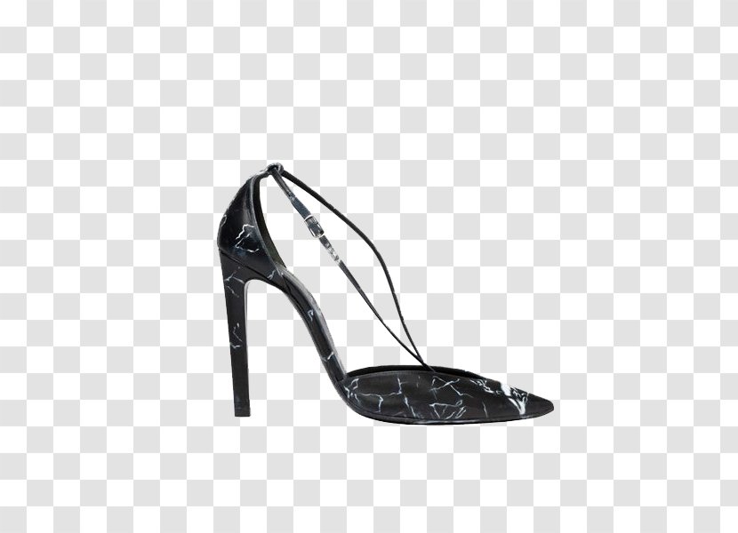 Chanel Balenciaga Fashion Shoe Designer - Footwear - Black White Pattern Hollow Thin Sandals Transparent PNG