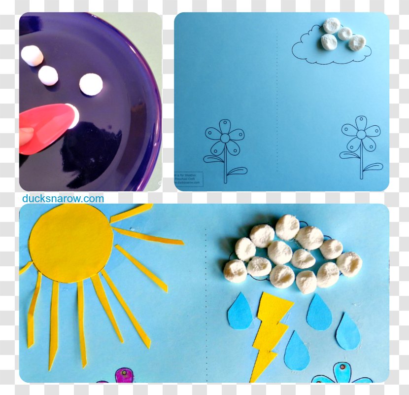 Pre-school Weather Kindergarten Craft Cloud - Rain - Little Yellow Duck Project Transparent PNG