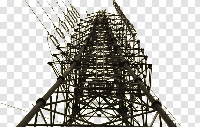 Structural Steel Electricity Electrical Transmission Tower - High Voltage Transparent PNG