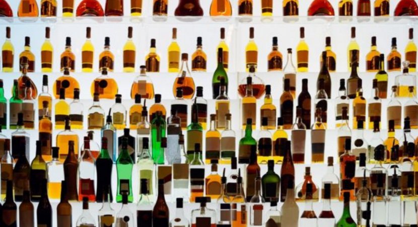 Distilled Beverage Wine Gin Bar Bottle - Alcohol Transparent PNG