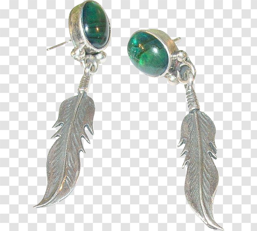 Turquoise Earring Body Jewellery Feather Transparent PNG