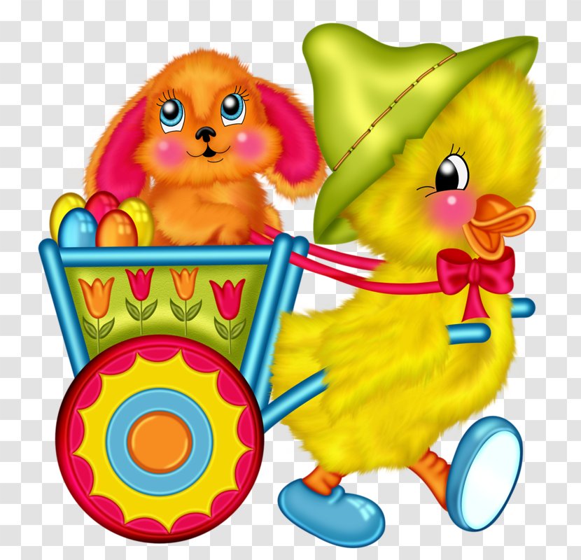 Easter Bunny Clip Art - Cartoon Chick Transparent PNG