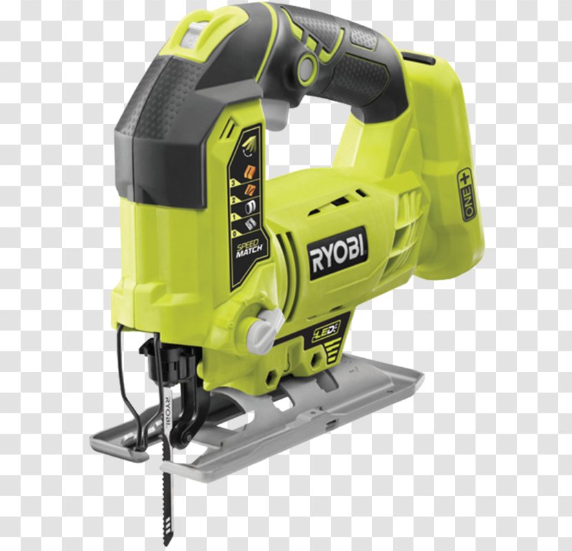 W/o Battery 18 V Ryobi One+ Jigsaw Cordless Tool - Cutting Transparent PNG