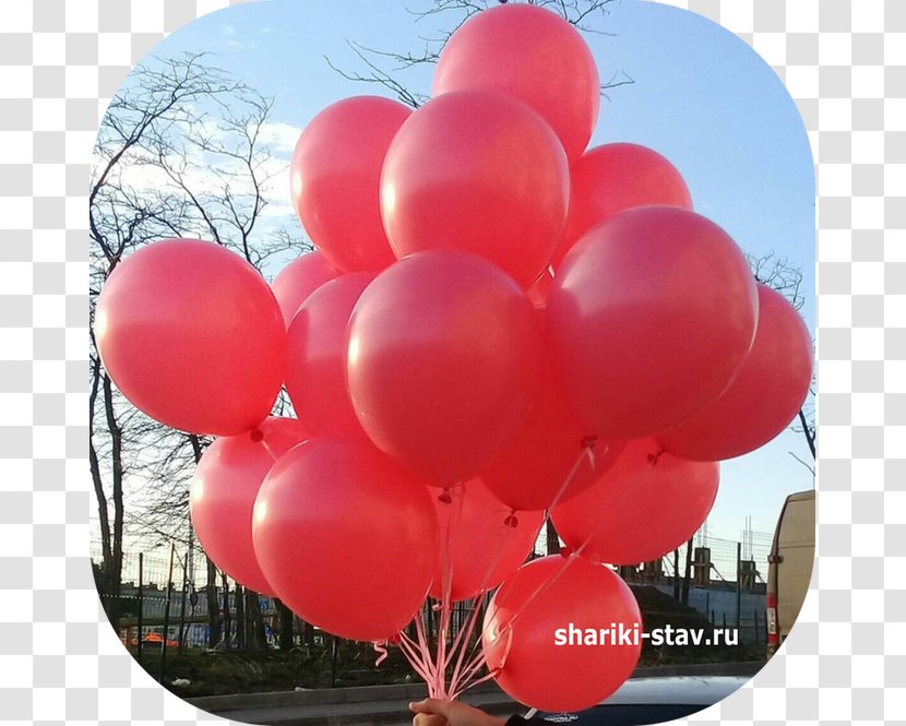 Cluster Ballooning RED.M - Party Supply - Red Transparent PNG