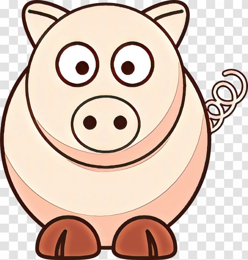 Pig Cartoon - Cheek - Animal Figure Organism Transparent PNG