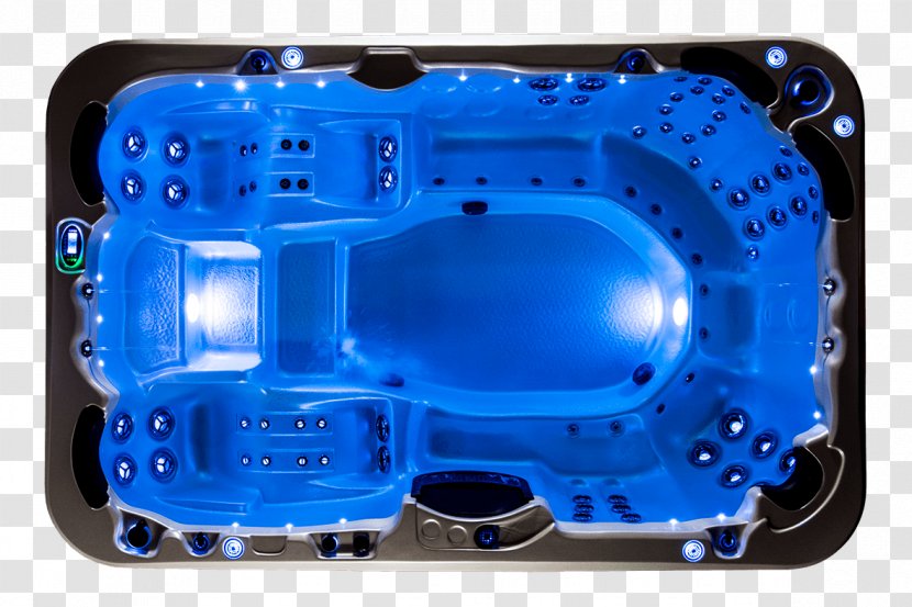 Hot Tub Swimming Pool Spa Plastic - Electric Blue - Fairylight Transparent PNG