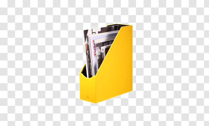 Brand Yellow Angle - Office Supplies Desktop Storage Shelf Space Transparent PNG