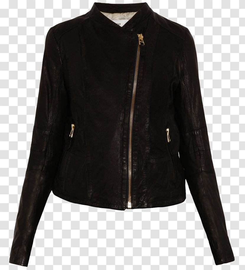Leather Jacket Flight Fashion - Top - Jackets Transparent PNG